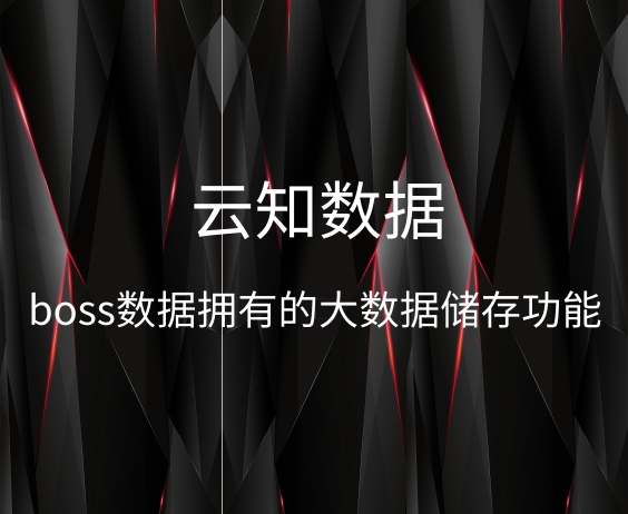 boss数据中台在智能名片中有什么作用}